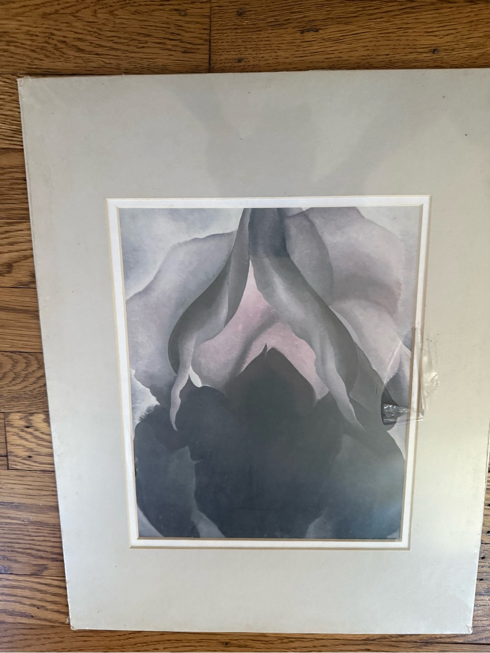 GEORGIA O'KEEFFE Black Iris III 36”x 29”Offset Lithograph 1987 Modernism Purple